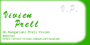 vivien prell business card